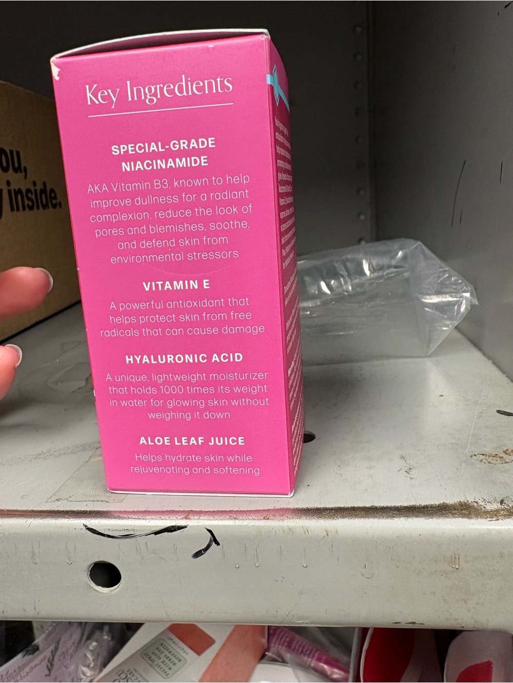 Bliss Pink Niacinamide + Hyaluronic Acid Serum Box